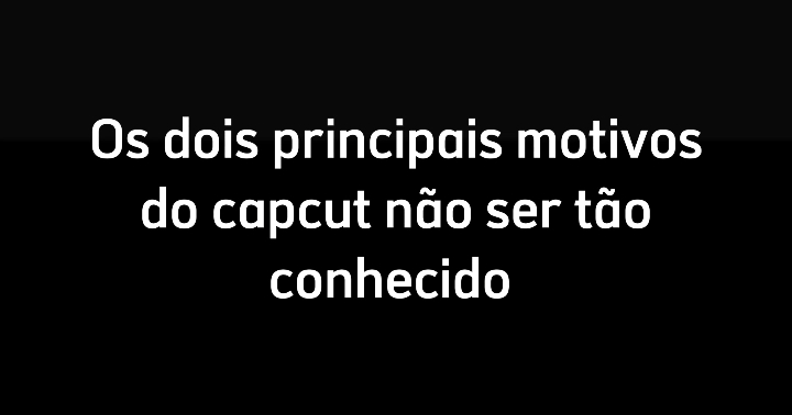 por isso o capcut n 
