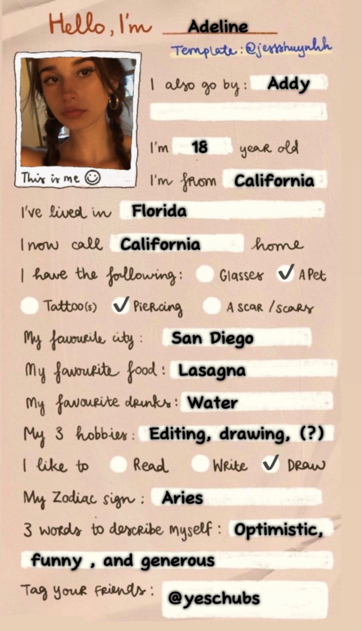 All about me !!#2