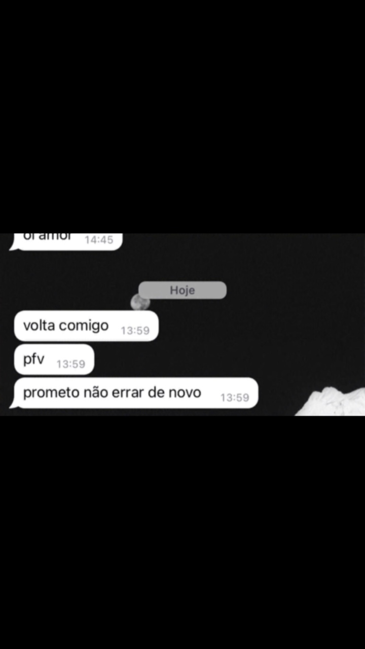 Volta comigo? Não