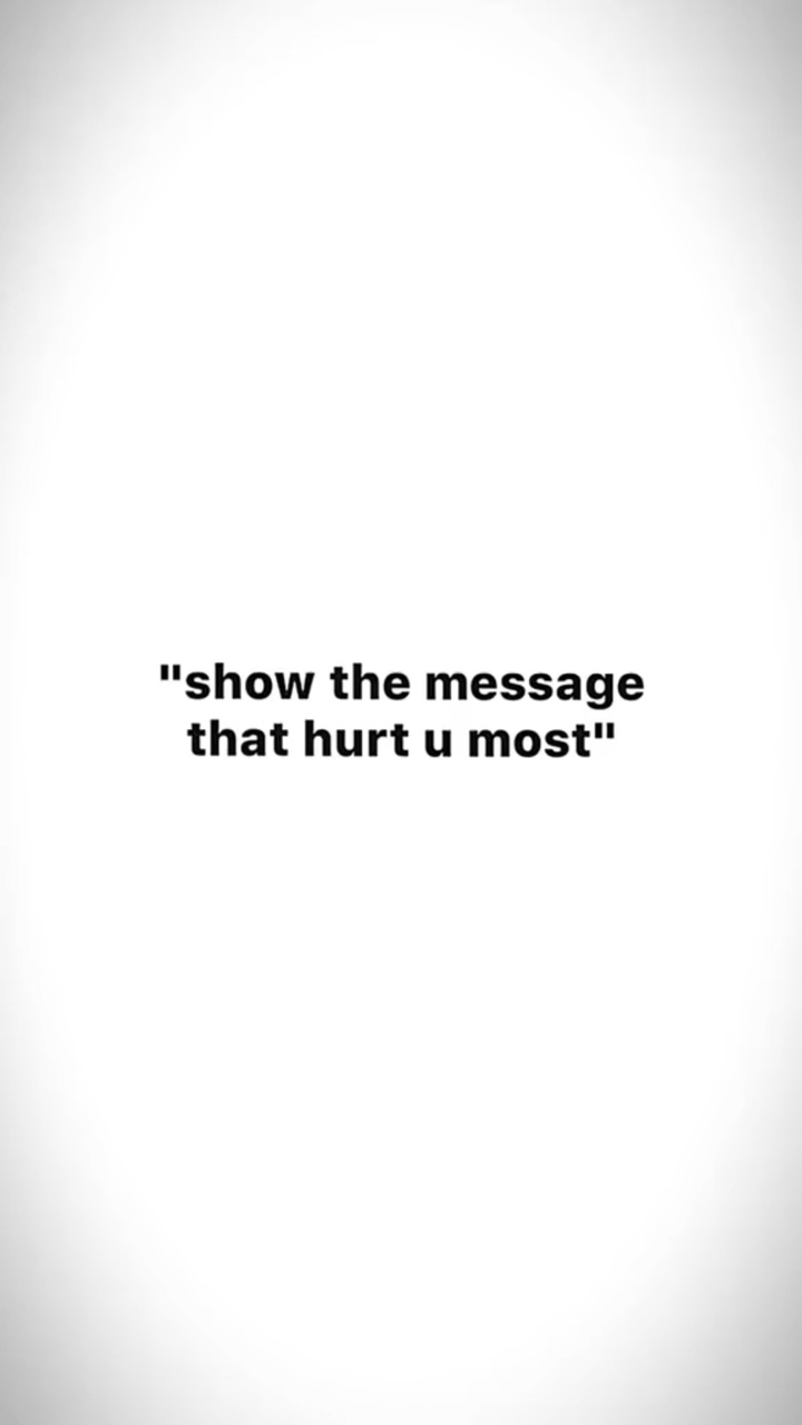 which message? 💔