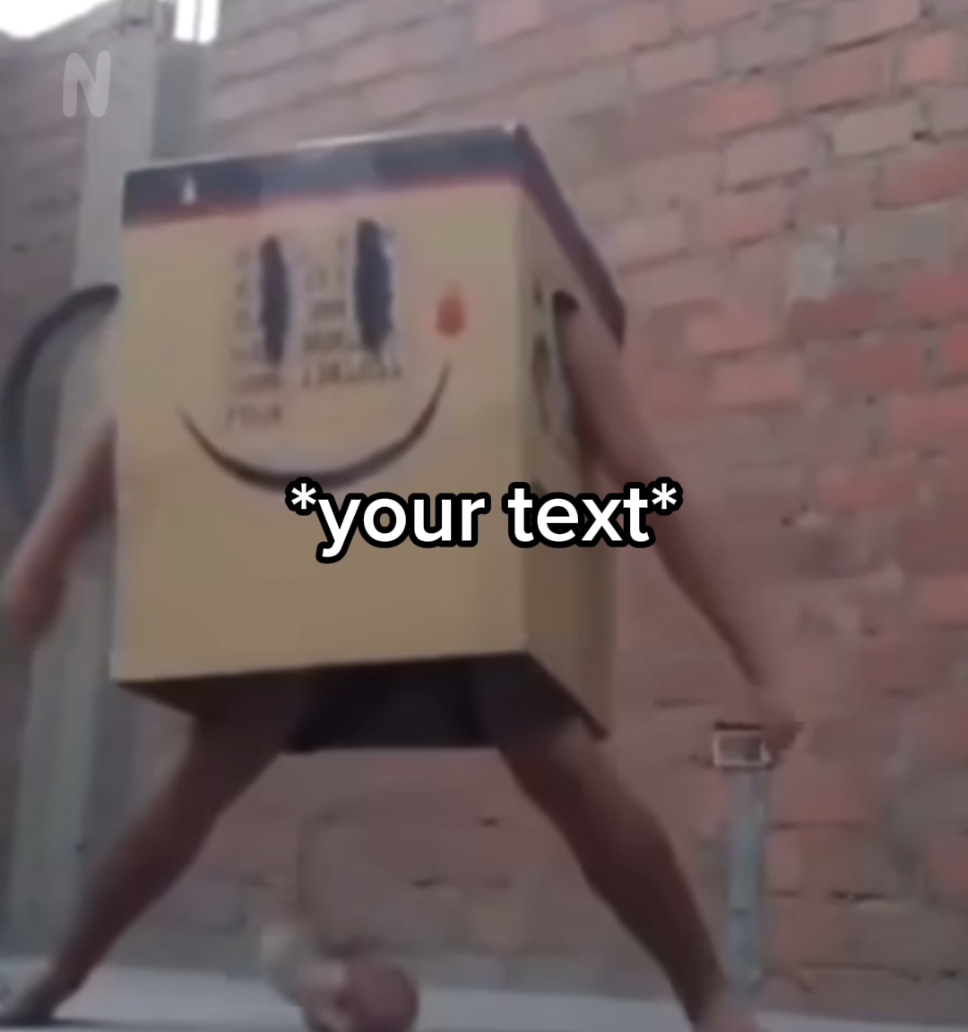 Dancin cardboard box