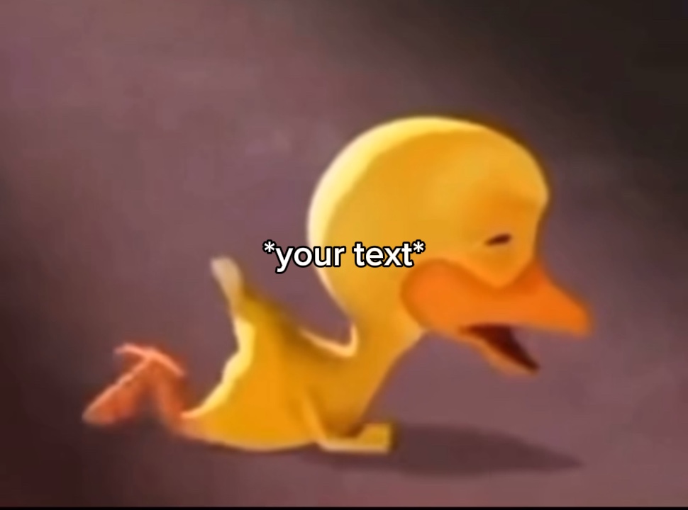 Crying duck meme