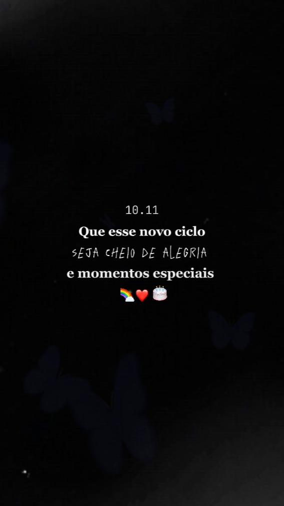 parabéns pra mim