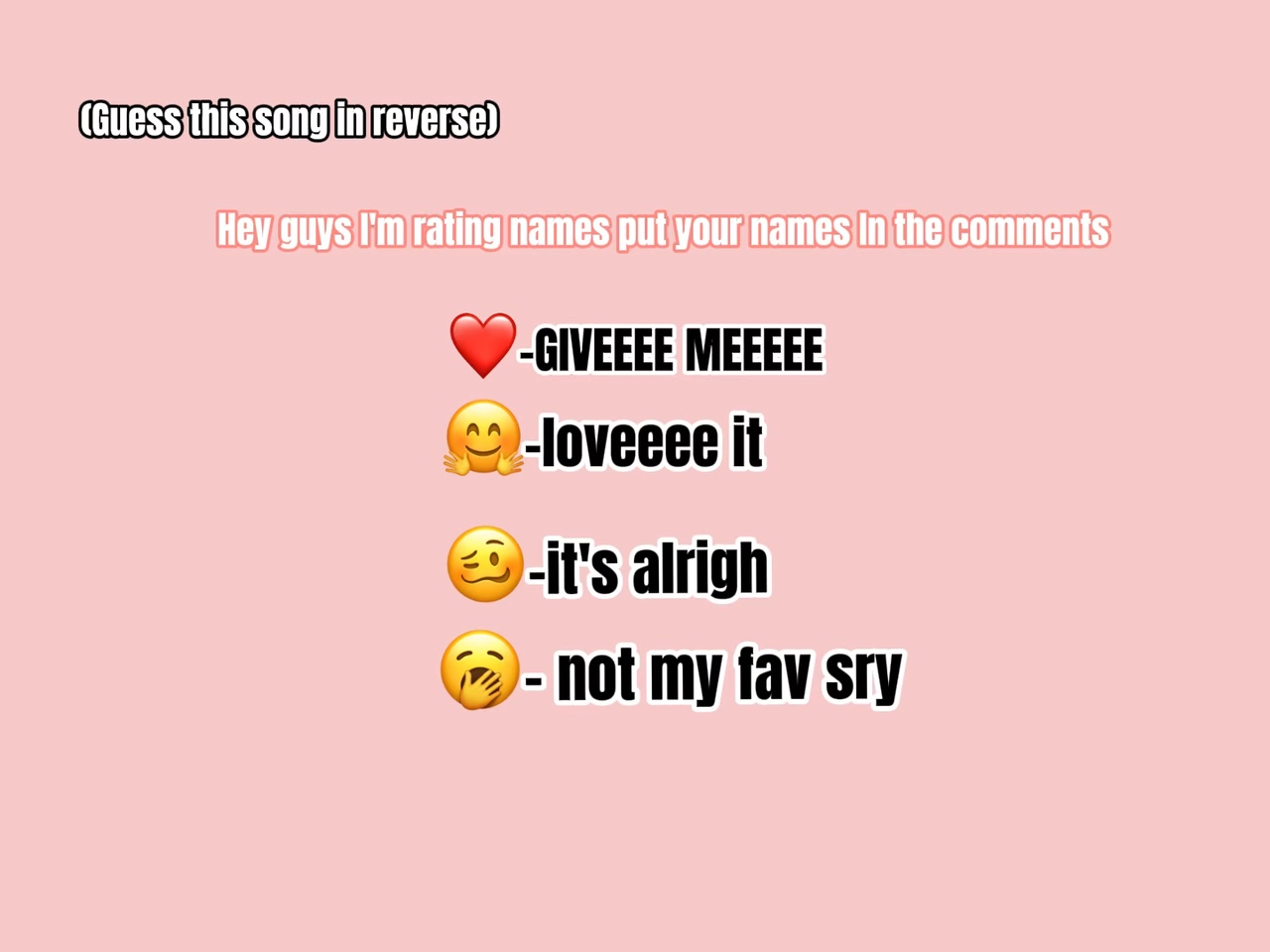 put ur name in comts