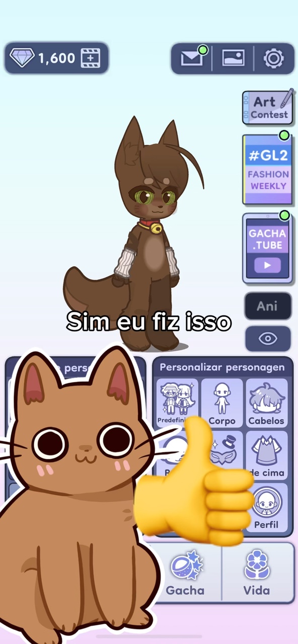 Não é modeluh 