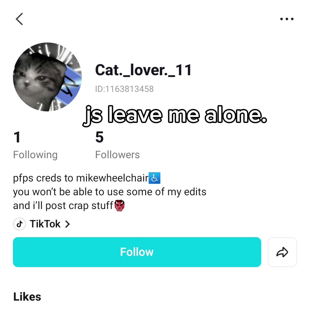 js leave me alone.