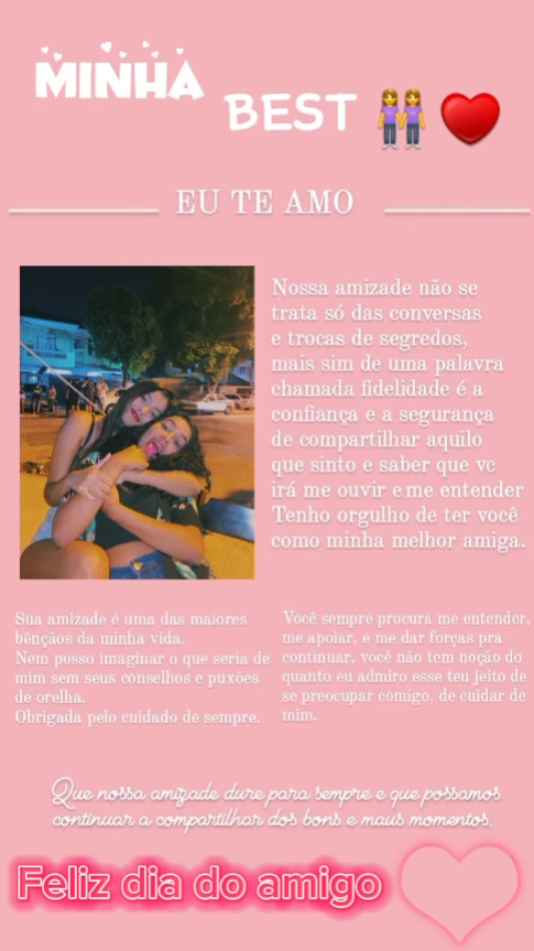 Feliz dia do amigo