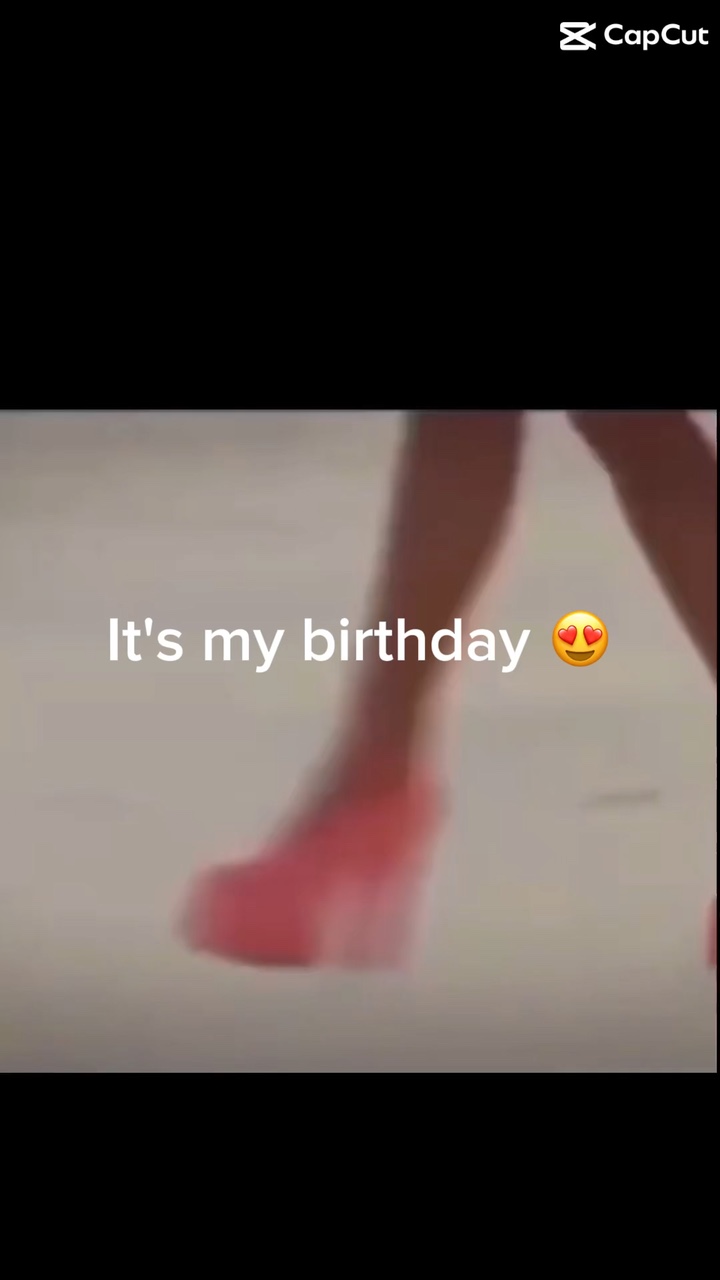 It's my birthday 😍