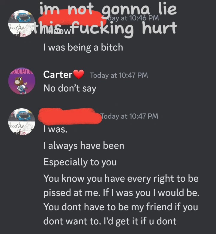 This fucking hurt.