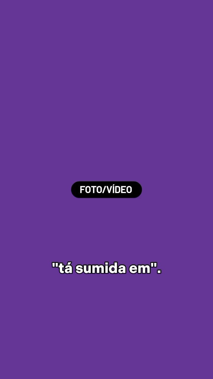 Sumir não pô 