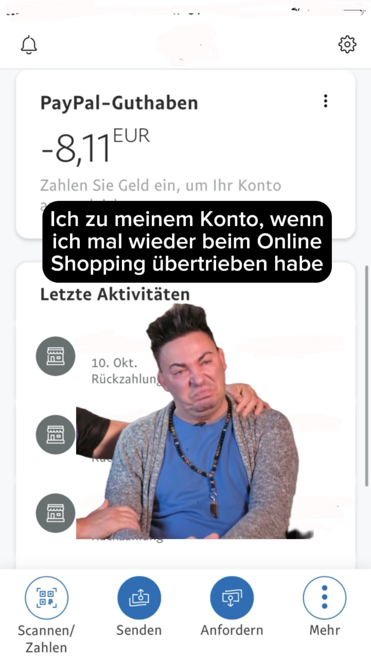 „Ich brauch Geld 🥺“
