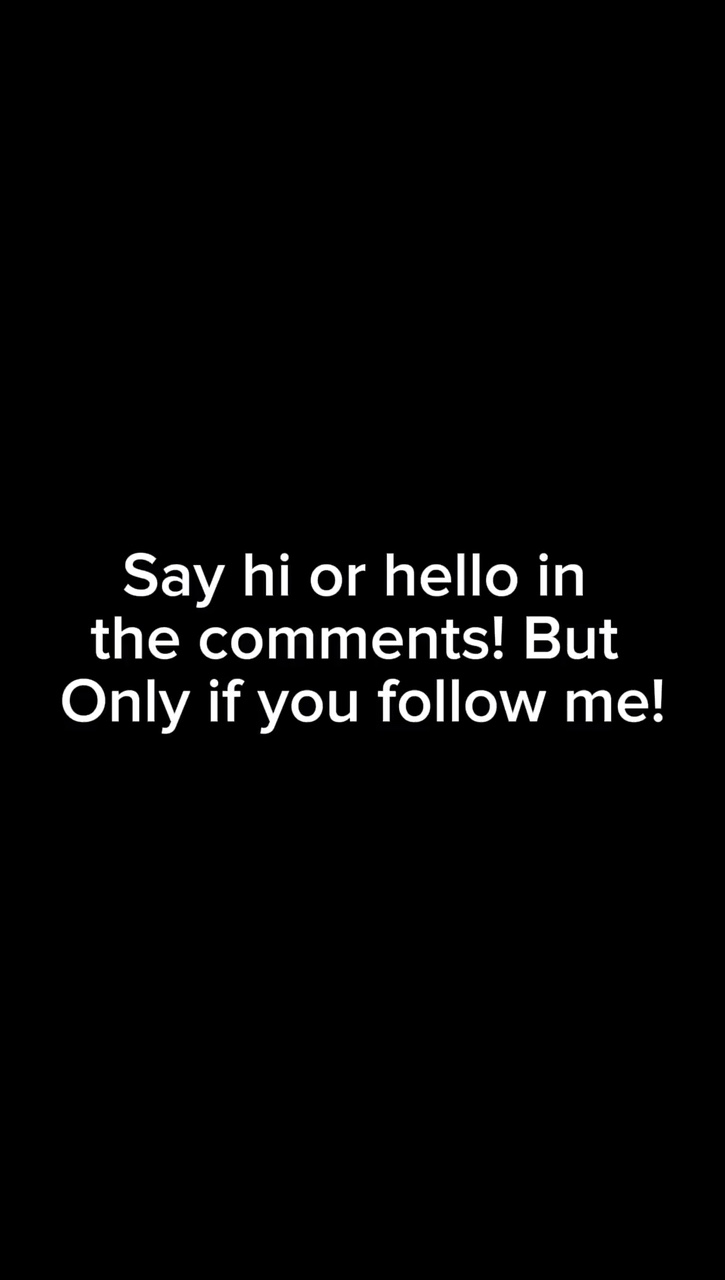 Only if you follow 