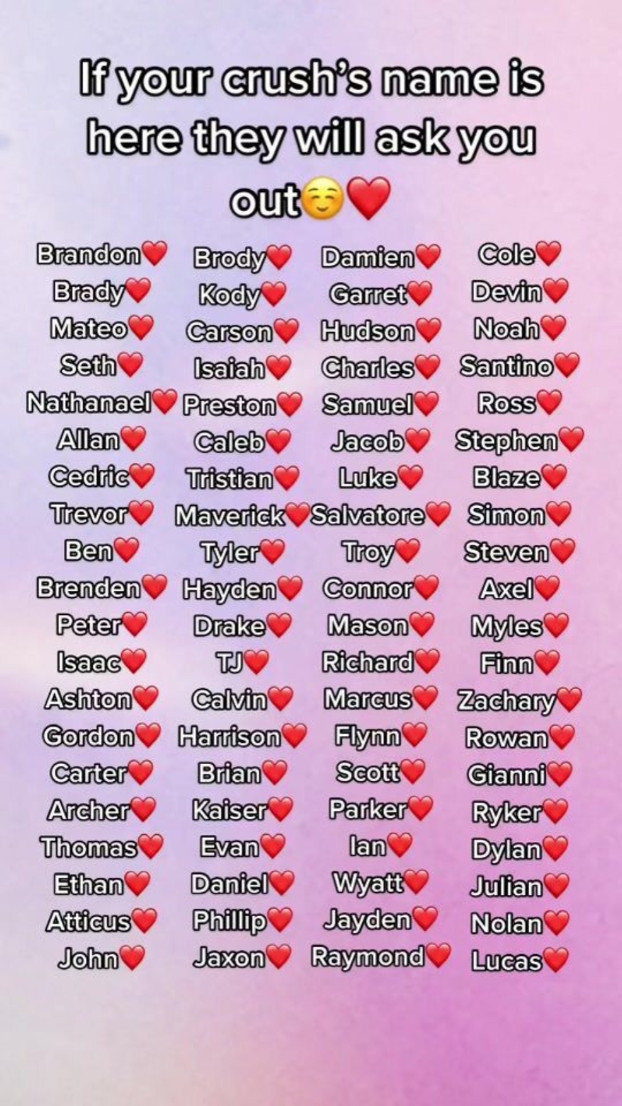 Crush Will Ask U Out