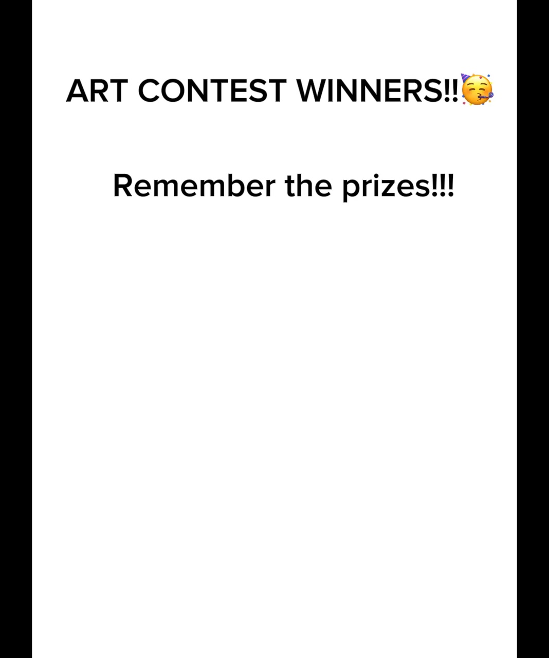 Art contest results!