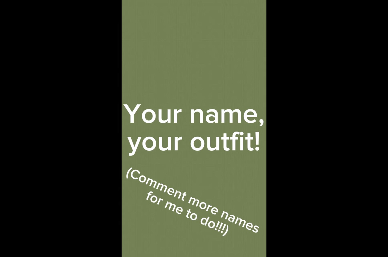 Your name, your out-