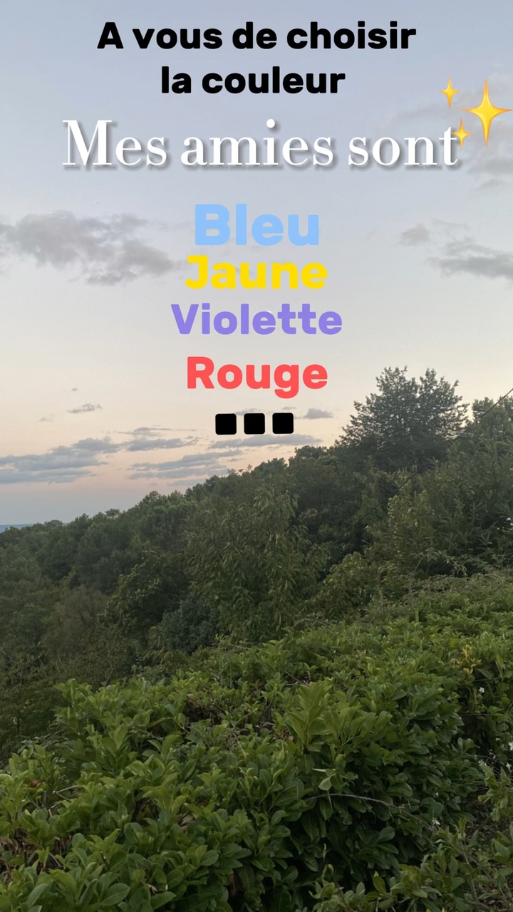Mes amies sont …