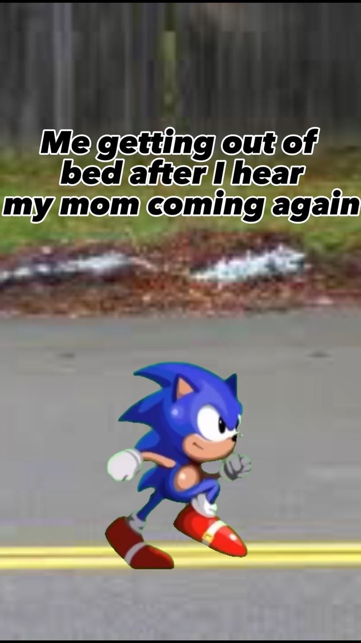 Sonic running meme