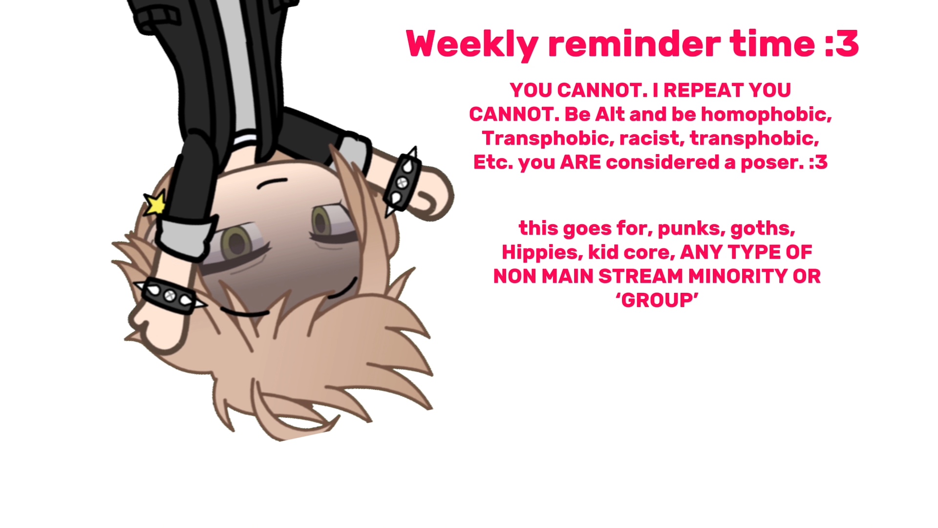 WEEKLY REMINDER TIME