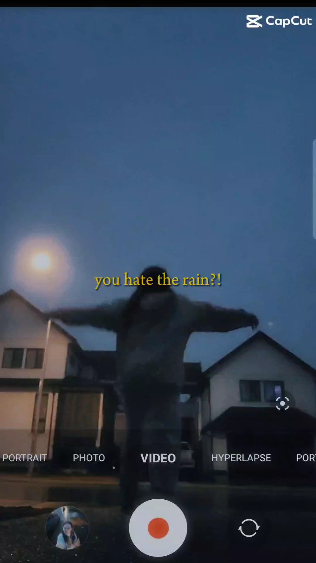I love the rain