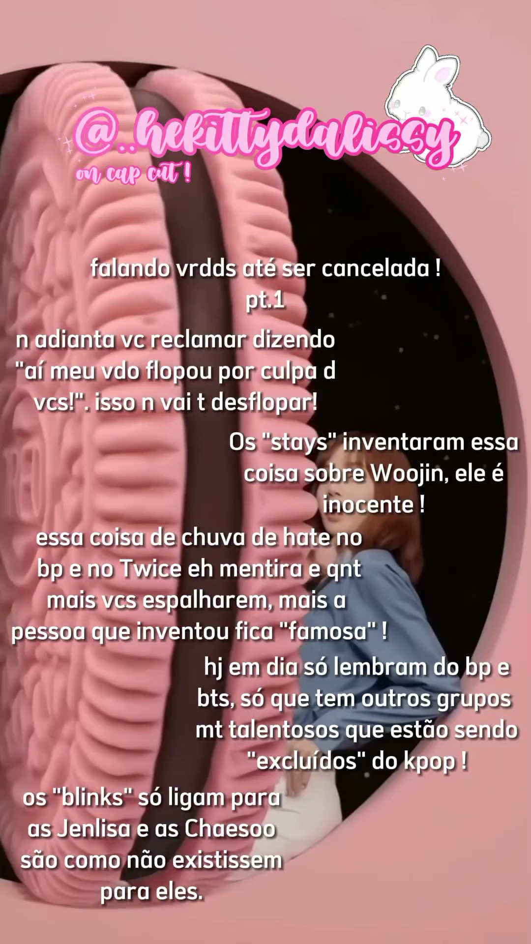 eu não menti. 