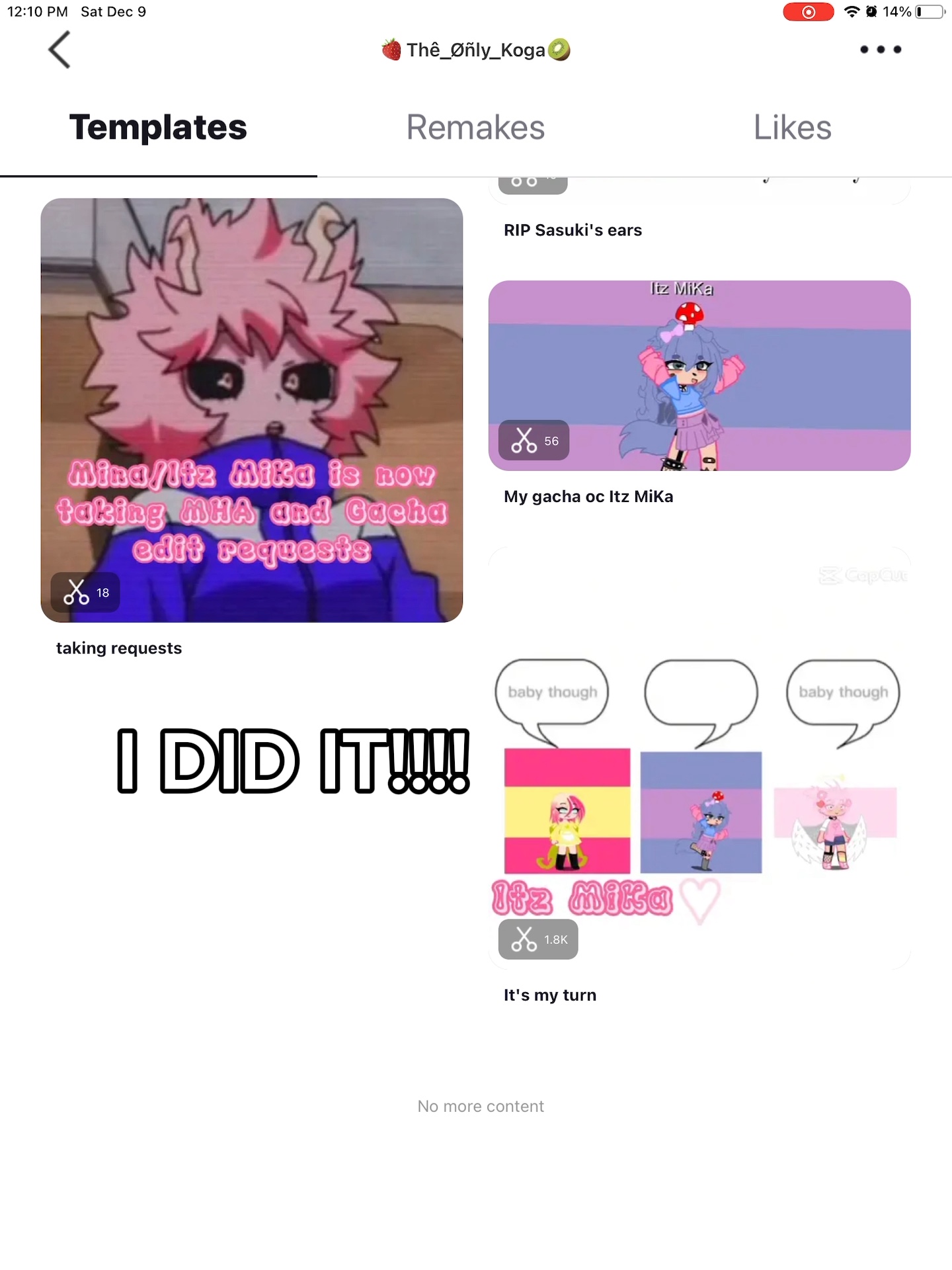I DID IT! (I’m proud